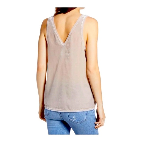 Chelsea 28 - Raw Edge Velvet V-Neck Tank - Picture 2 of 4